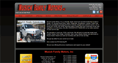 Desktop Screenshot of musickfamilymotors.com